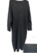 Knit Maxi Soft Gray warm Pullover - Dress - One Size
