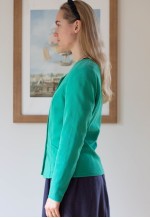 Bright green structured vintage jacket