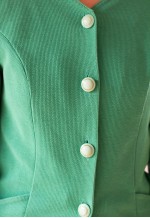 Bright green structured vintage jacket